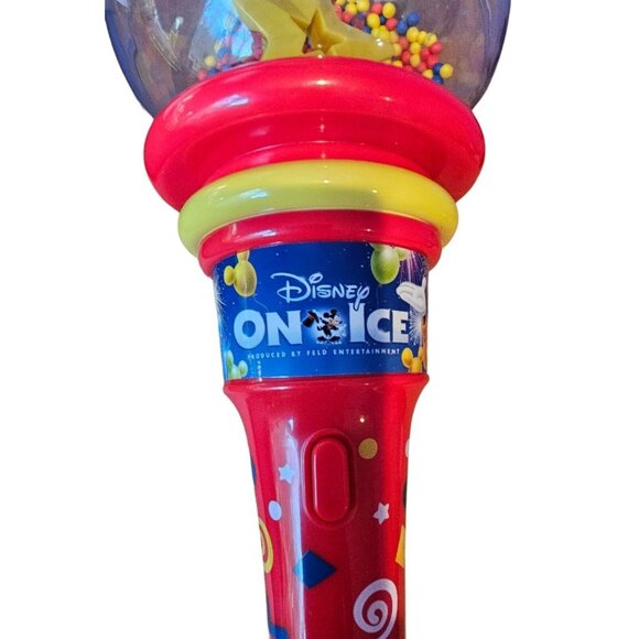 Disney On Ice Mickey Mouse Light Up Souvenir Wand 2001 NOT WORKING Vintage Toy - Picture 4 of 8